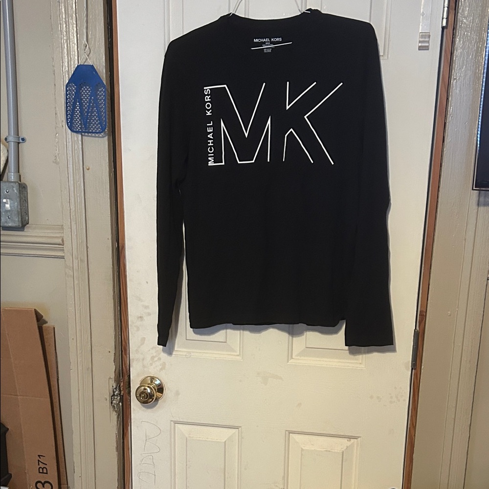 Michael Kors Black Long Sleeve Tee